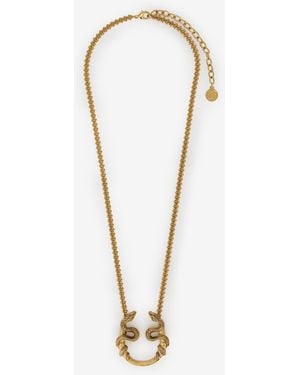 Roberto Cavalli Serpentine Necklace - White