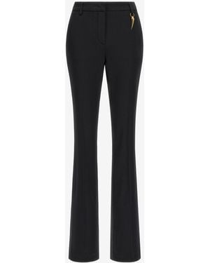 Roberto Cavalli Trousers With Fang Detail - Black