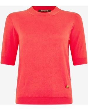Roberto Cavalli Coral Sweater - Red