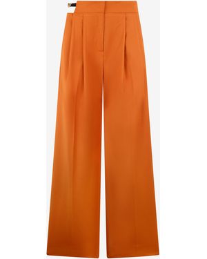 Roberto Cavalli Pantalon Large Avec Découpe - Orange