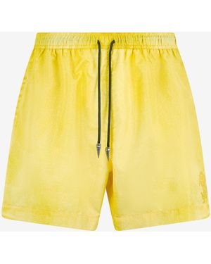 Roberto Cavalli Bermuda Swim Shorts - Yellow