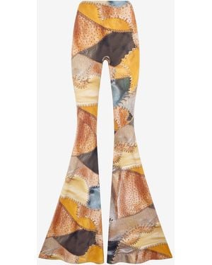 Roberto Cavalli Patchwork Print Trousers - Multicolour