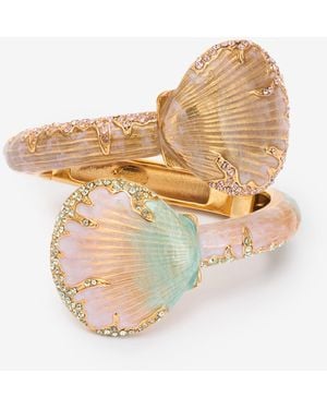 Roberto Cavalli Shell Bangle - White