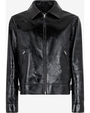 Roberto Cavalli Leather Jacket - Black