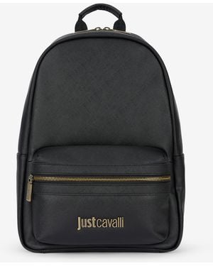 Roberto Cavalli Zaino Nero Con Logo Just Cavalli