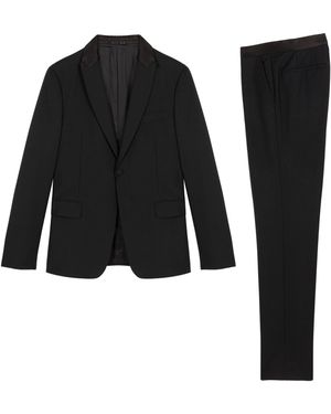 Roberto Cavalli Single-Breasted Wool Blazer - Black