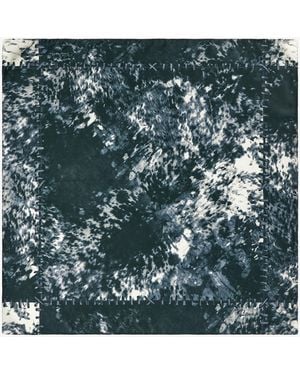 Roberto Cavalli Silk Scarf With Appaloosa Print - Green