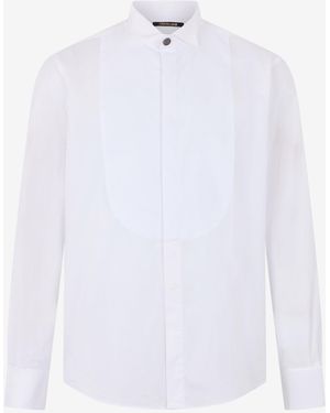 Roberto Cavalli Tuxedo Shirt - White