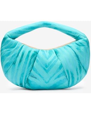 Roberto Cavalli Medium Venezia Bag With Print - Blue