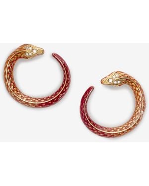 Roberto Cavalli Earrings Serpentine - Multicolour