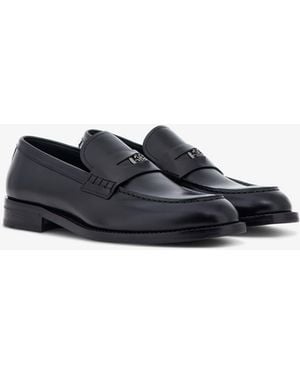 Roberto Cavalli Leather Loafers - Black