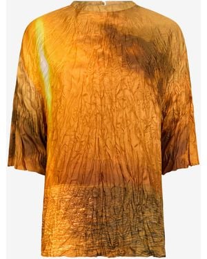 Roberto Cavalli Sunset Print T-Shirt - Orange