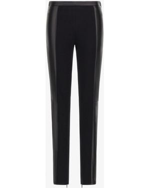 Roberto Cavalli Leather Leggings - Black