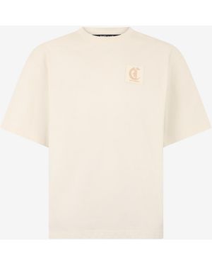 Roberto Cavalli T-Shirt With Logo - Natural