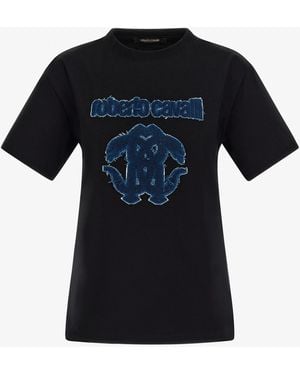 Roberto Cavalli Rc Logo T-Shirt - Black