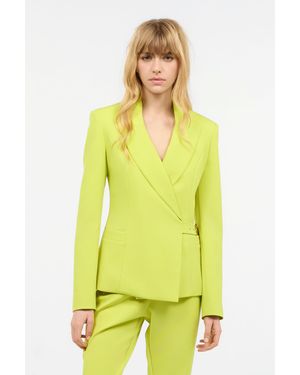 Roberto Cavalli Jacket With Side Belt - Yellow