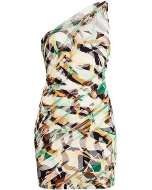 Roberto Cavalli Macro Tiger Twiga Tulle Dress - White