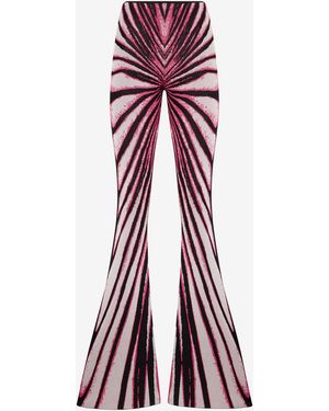 Roberto Cavalli Ray Of Paradise Print Trousers - Purple