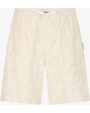 Roberto Cavalli Ivory Bermuda Shorts - White