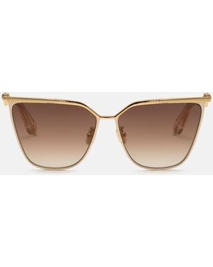 Roberto Cavalli Metal Front And Temple Sunglesses - White