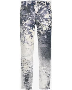 Roberto Cavalli Appaloosa Print Jeans - Blue