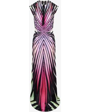 Roberto Cavalli Ray Of Paradise Print Maxi Dress - White