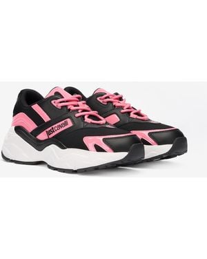 Roberto Cavalli And Chunky Sneakers - Red