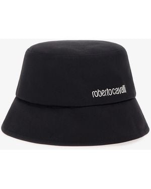 Roberto Cavalli Cap With Logo - Black