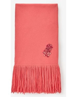 Roberto Cavalli Antique Scarf With Monogram Mirror Snake - Red