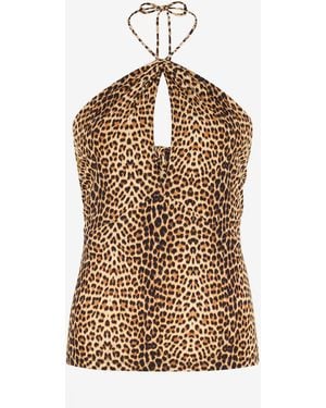Roberto Cavalli Baby Jaguar Print Top - Natural
