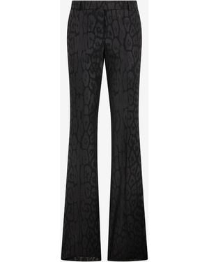 Roberto Cavalli Plain Print Pants - Black