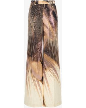 Roberto Cavalli Palazzo Trousers - White