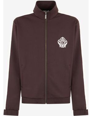 Roberto Cavalli Zip Hoodie - Brown
