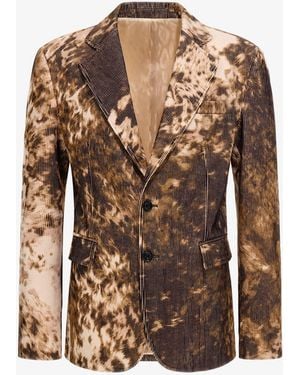 Roberto Cavalli Appaloosa Print Blazer - Brown