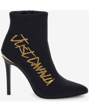 Roberto Cavalli Just Cavalli Logo Booties - Black