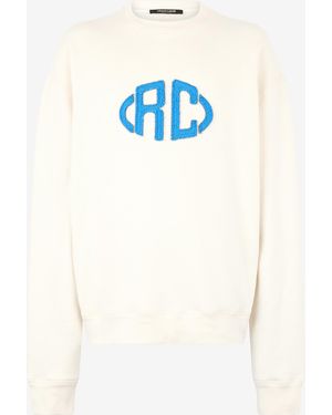 Roberto Cavalli Sweatshirt With Monogram - White