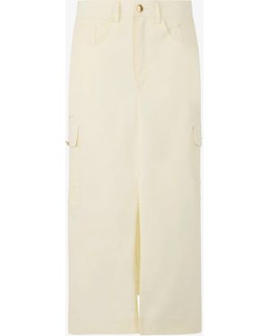 Roberto Cavalli Ivory Skirt - White