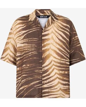 Roberto Cavalli Camisa Estampado Natural Barb - Multicolor