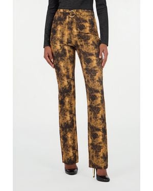 Roberto Cavalli Cobra Print Trousers - Natural