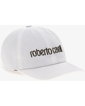 Roberto Cavalli Cap With Logo - White