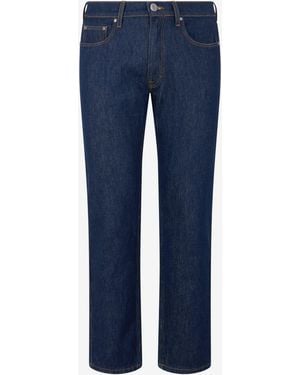 Roberto Cavalli Jeans With Monogram Rc Embroidery - Blue
