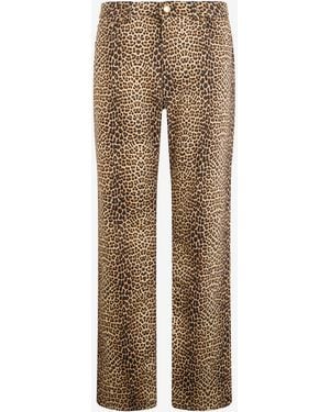 Roberto Cavalli Baby Jaguar Print Flare Trousers - Natural