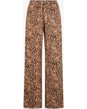 Roberto Cavalli Leopard Skin Print Trousers - Natural