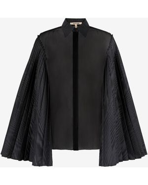 Roberto Cavalli Camicia Con Maniche A Campana - Nero