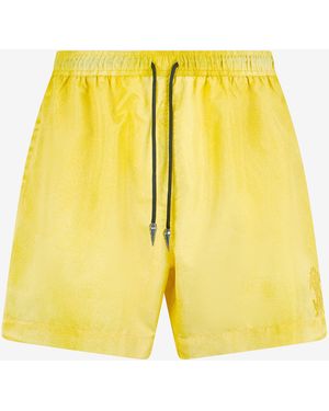 Roberto Cavalli Bermuda Swim Shorts - Yellow