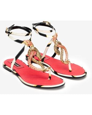 Roberto Cavalli Ray Of Paradise Sandal - Red