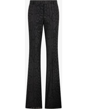 Roberto Cavalli Plain Print Trousers - Black