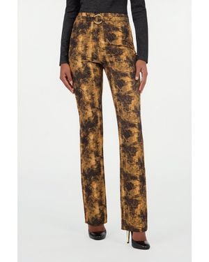 Roberto Cavalli Cobra Print Pants - Natural