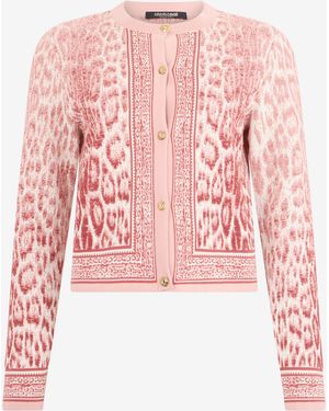 Roberto Cavalli Cardigan Jaguar - Pink