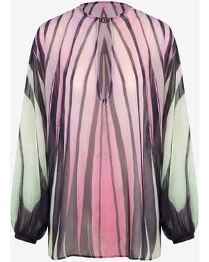 Roberto Cavalli Ray Of Paradise Print Kaftan - Pink